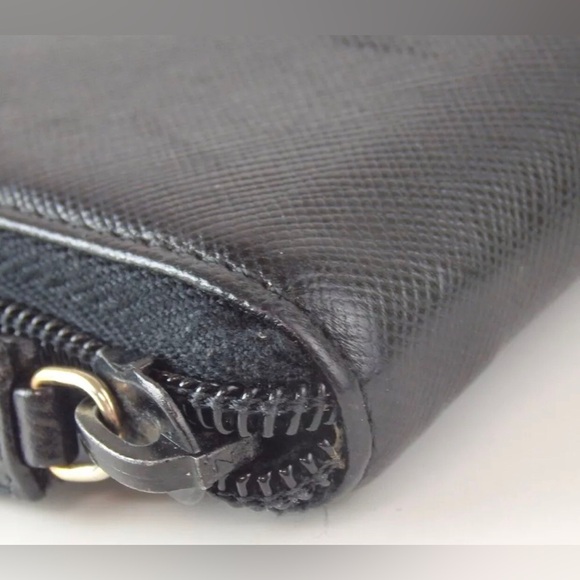 PRADA Saffiano Leather Long Zip Around Wallet 😍🖤 - Picture 12 of 16